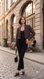 Marynarka Dorka Czekoladowa - obrazek 2