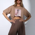 T-SHIRT LE FRIDAY BEŻOWY