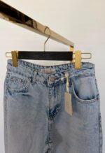 Jeansy wide leg z przetarciami i8 Love - obrazek 3