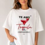 T-shirt TE AMO Tequila z frotką