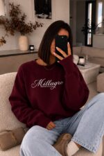 Bluza MILLAGRO HAFT – bordowa